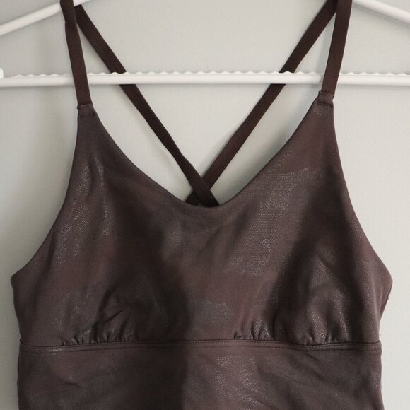 Offline by Aerie Women's S Brown Medium Support Camo Strappy Stretch Sports Bra - Picture 3 of 9